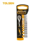 Tolsen 14-Piece Ratchet Handle and Socket Set