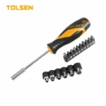 Tolsen 17-Piece Screwdriver and Socket Set