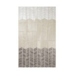 Wildberry PEVA Chevron Shower Curtain – Waterproof Bathroom Curtain