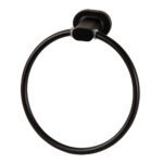 Wildberry Matt Black Towel Ring – Modern Bathroom Accessory (170 x 30 x 170mm)