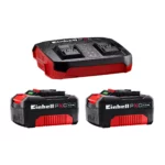 Einhell Twincharger Kit with 2x 18V Batteries & Quick Charger