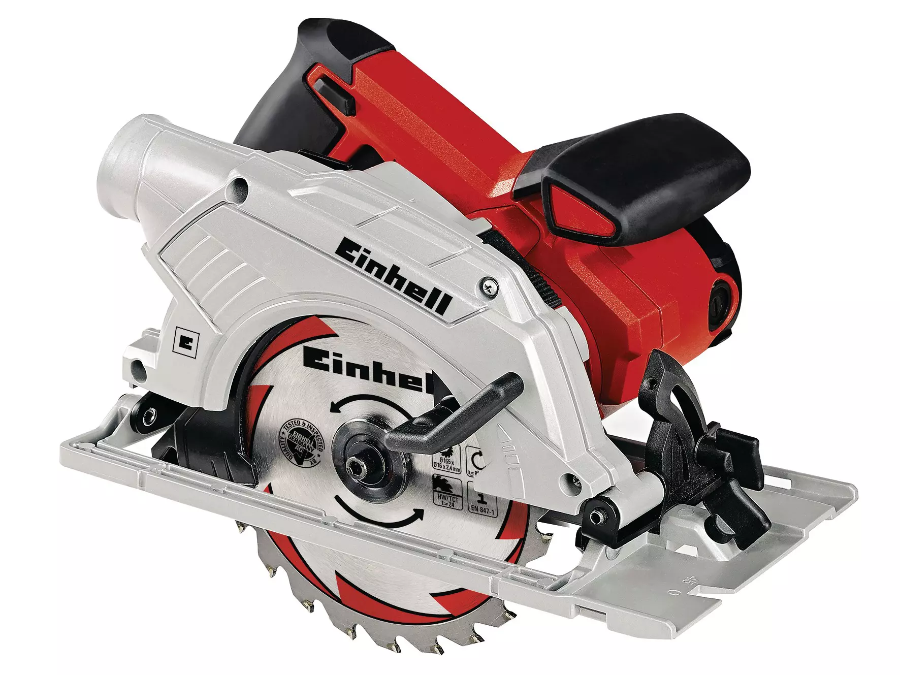 -FJPG-FWEBP (6) Einhell Circular Saw 165mm with Guide Rail Compatibility & Softgrip - Image 1