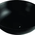 Lave Agnes Black Counter Basin – Modern Round Vitreous China Basin