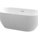 Lave Nantes Free-Standing Bath – One-Piece White Finish