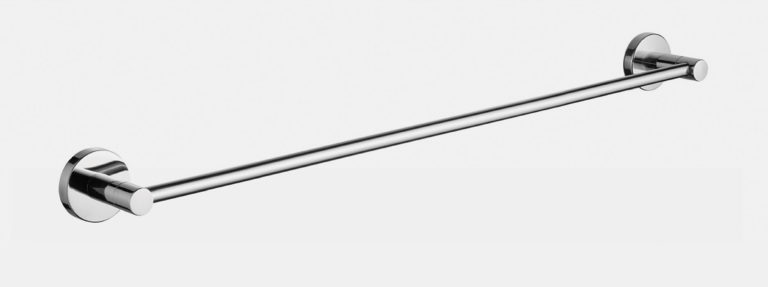 Castaway WEB blocks Bodie Skye Single Towel Rail 700mm – Brushed Stainless Steel Finish - Image 1