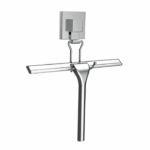 Fusion-Loc Silver Squeegee Hook – Suction-Fit Bathroom Holder
