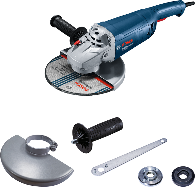 angle-grinder-gws-2000-06018c10k3.png Bosch GWS 2000 Angle Grinder – 230mm, 2000W Heavy-Duty Power Tool - Image 1