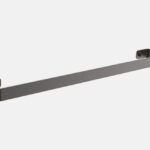 Bodie Onyx Black Single Towel Rail 600mm – Sleek Bathroom Accessory