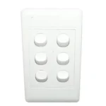 Reddisson 6-Lever Wall Switch White – Multi-Circuit Electrical Control