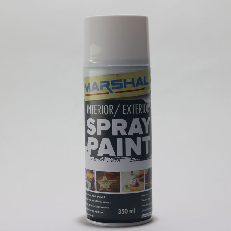 1110M-web-800x800-1.jpg Marshal Spray Paint Matt White 350ml – Smooth, Durable All-Surface Finish - Image 1