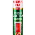 Somafix S911 Multi-Purpose Polyurethane Gun Foam 750ml – Professional Filling and Sealing Solution