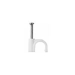 ATOMIC PVC Round Cable Clip 4mm (Pack of 100)