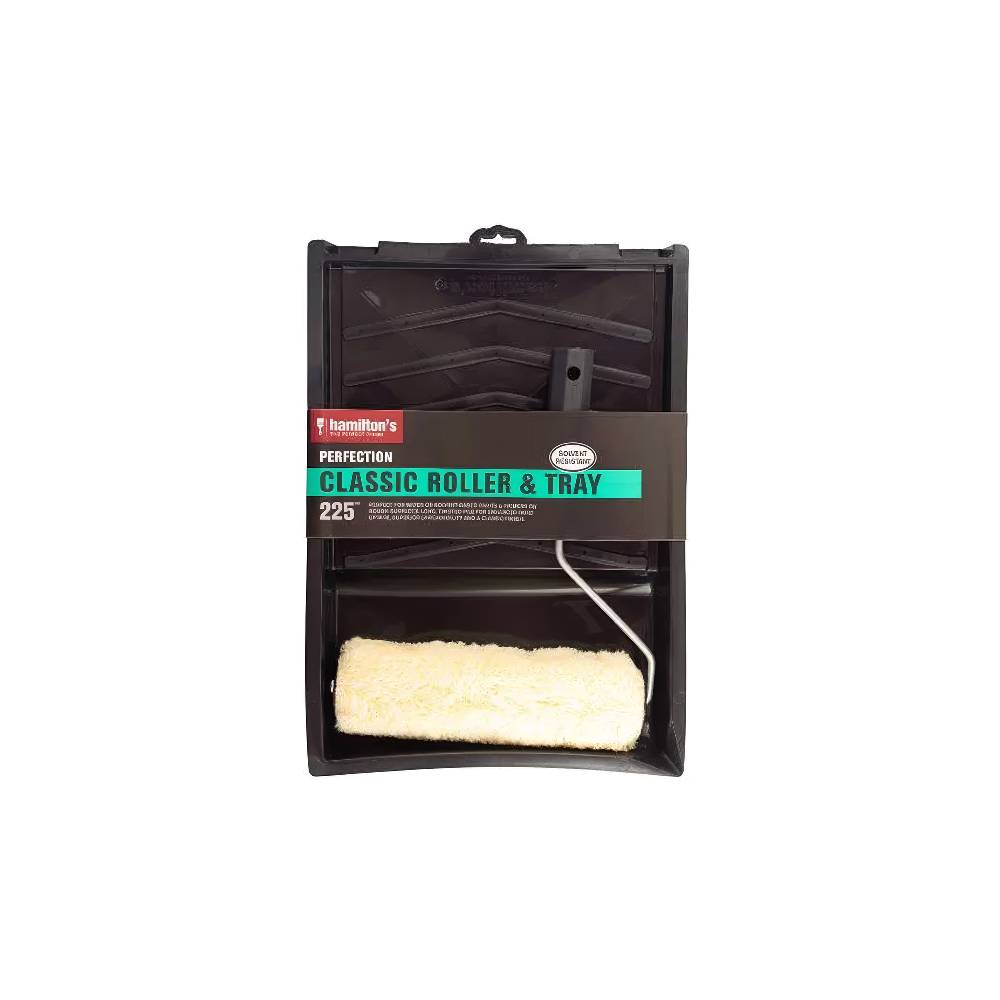 Classic-Roller-and-Tray.jpeg Hamilton Classic Trayset 225mm – Roller and Tray for Water-Based Paints - Image 1