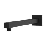 Cobra Arrive Ebony Shower Arm – Matte Black Square Wall Mount