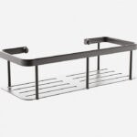 Bodie Black Onyx Square Shower Shelf – Modern Aluminium Bathroom Storage