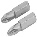 Tolsen PZ1x25mm Screwdriver Bit Set (2 Piece) – Durable Precision Bits for Power Tools