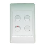 Reddisson 4-Lever Electrical Wall Switch – Durable and Modern Design