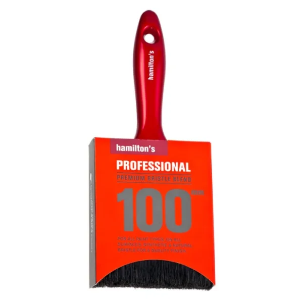 Hamilton’s Professional Paint Brush 100mm – Premium Bristle Brush for Smooth, Even Coverage