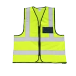 Pinnacle Premium Reflective Vest – High-Visibility Safety Gear with Zip and ID Pocket