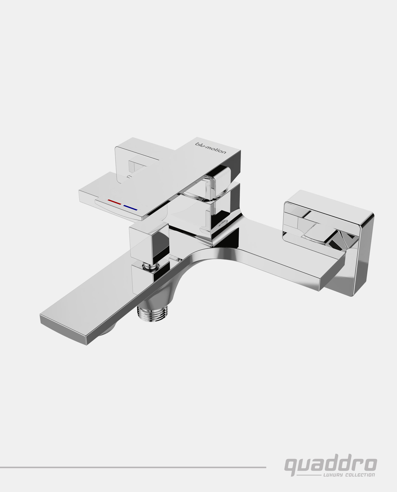 quaddro-bath-mixer.jpg BLU MOTION QUADDRO Bath Mixer Chrome - Image 1