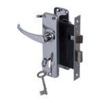 2 Lever Standard Lockset – Durable Chrome Door Lock with Keys