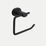 Bodie Steel Zenna Metal Toilet Paper Holder – Fixed Black Bathroom Accessory