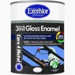 Excelsior 3-in-1 Gloss Enamel White 1L – Fast-Drying Metal Paint