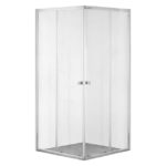 Builders Corner Entry Chrome Shower Door
