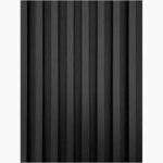 Upper Edge Black 3D Wall Cladding Starter (2.4m)