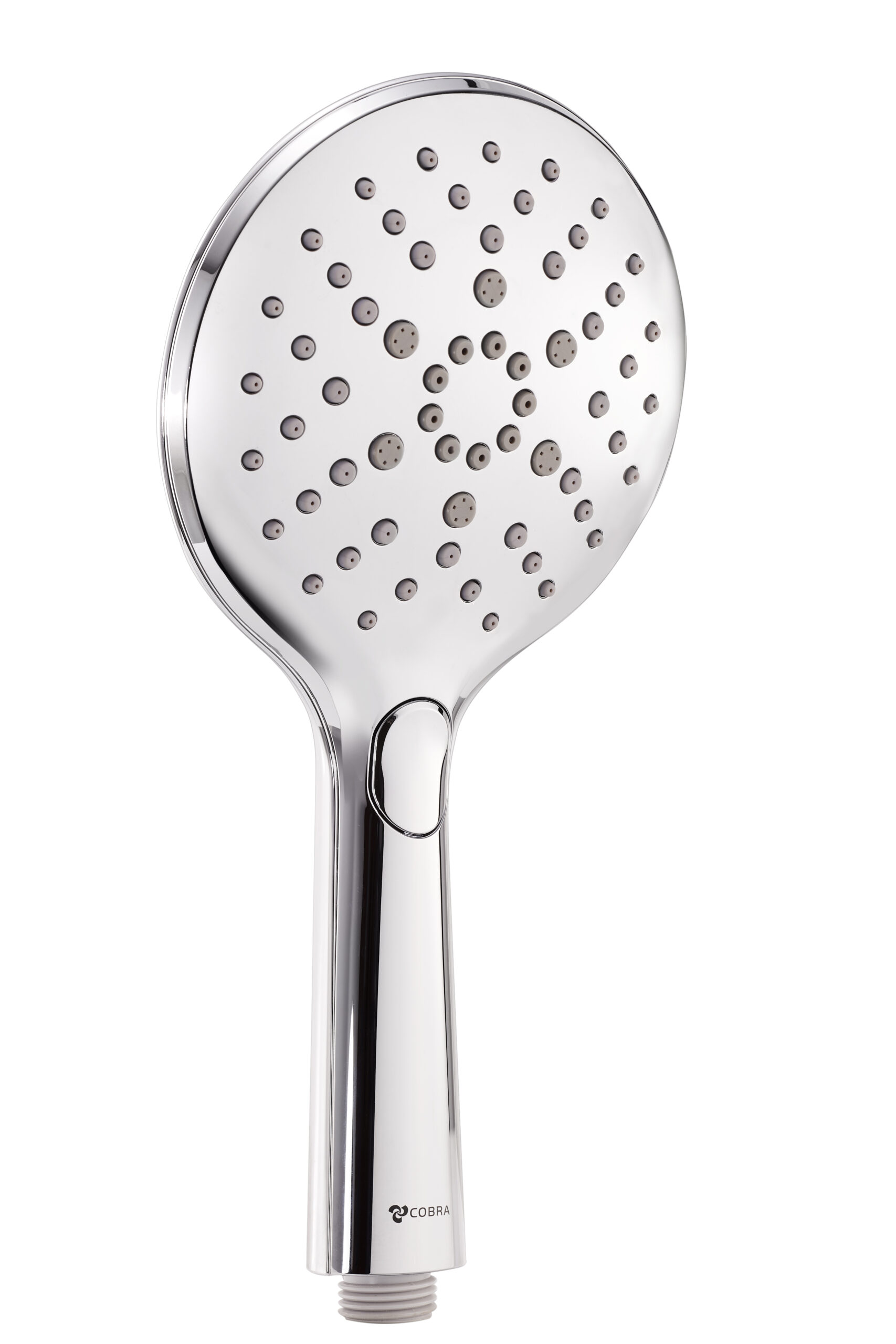007BREATHE-RND.jpg Cobra Breathe Handshower Round 3 Spray 125mm Chrome - Image 1
