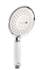 Cobra Snug Hand Shower Round 3 Sprays 173mm White Faceplate