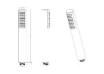 Cobra Seine Tube Hand Shower Brushed Gun Grey - Image 2