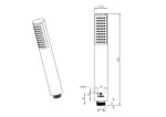 Cobra Handshower Wand ABS Matte Black - Image 2