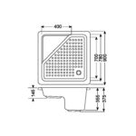 Cobra Sitra Shower Tray White - Image 2