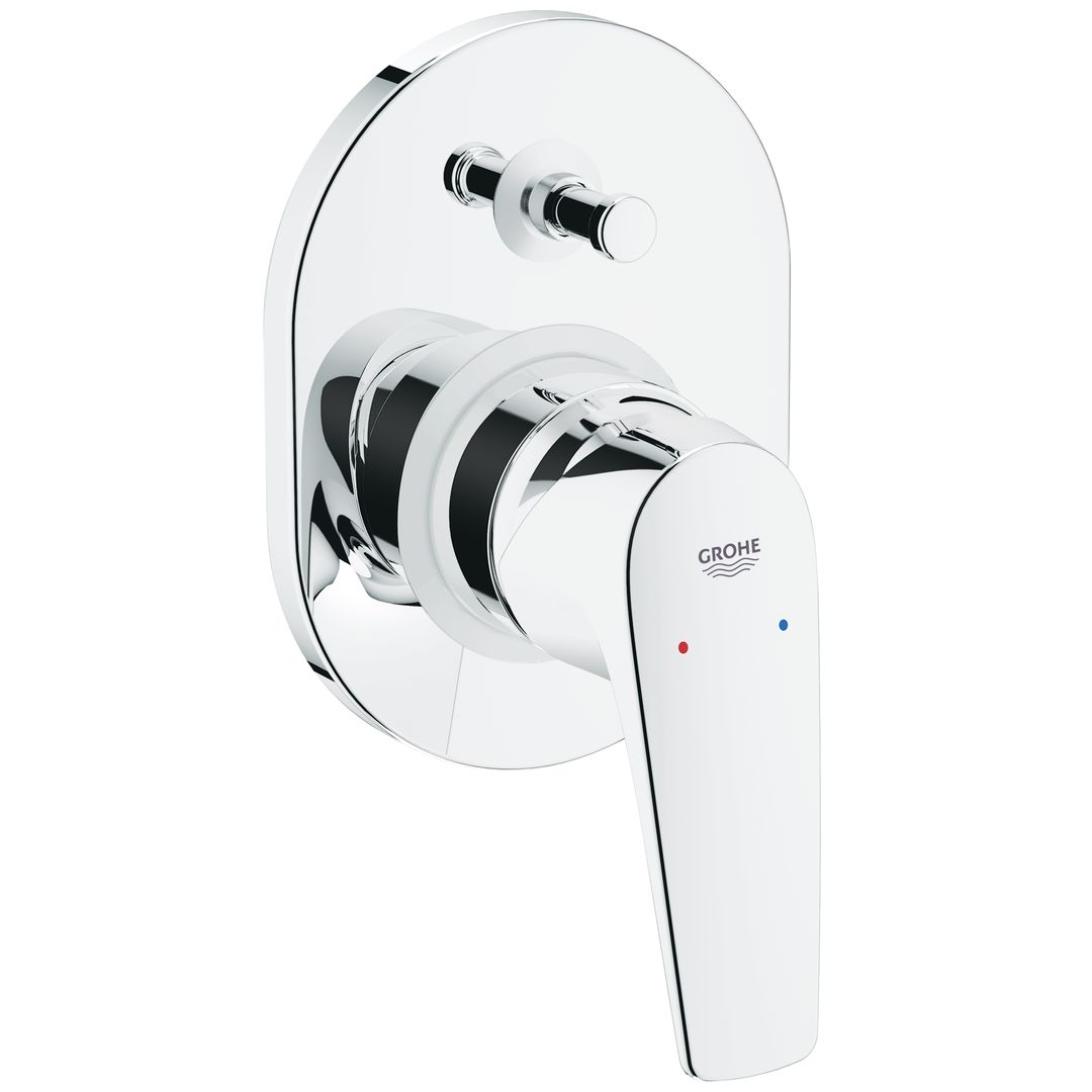 011915113526_5_yLuc5F8.jpg Grohe BauFlow Single-lever bath/shower mixer trim chrome - Image 1