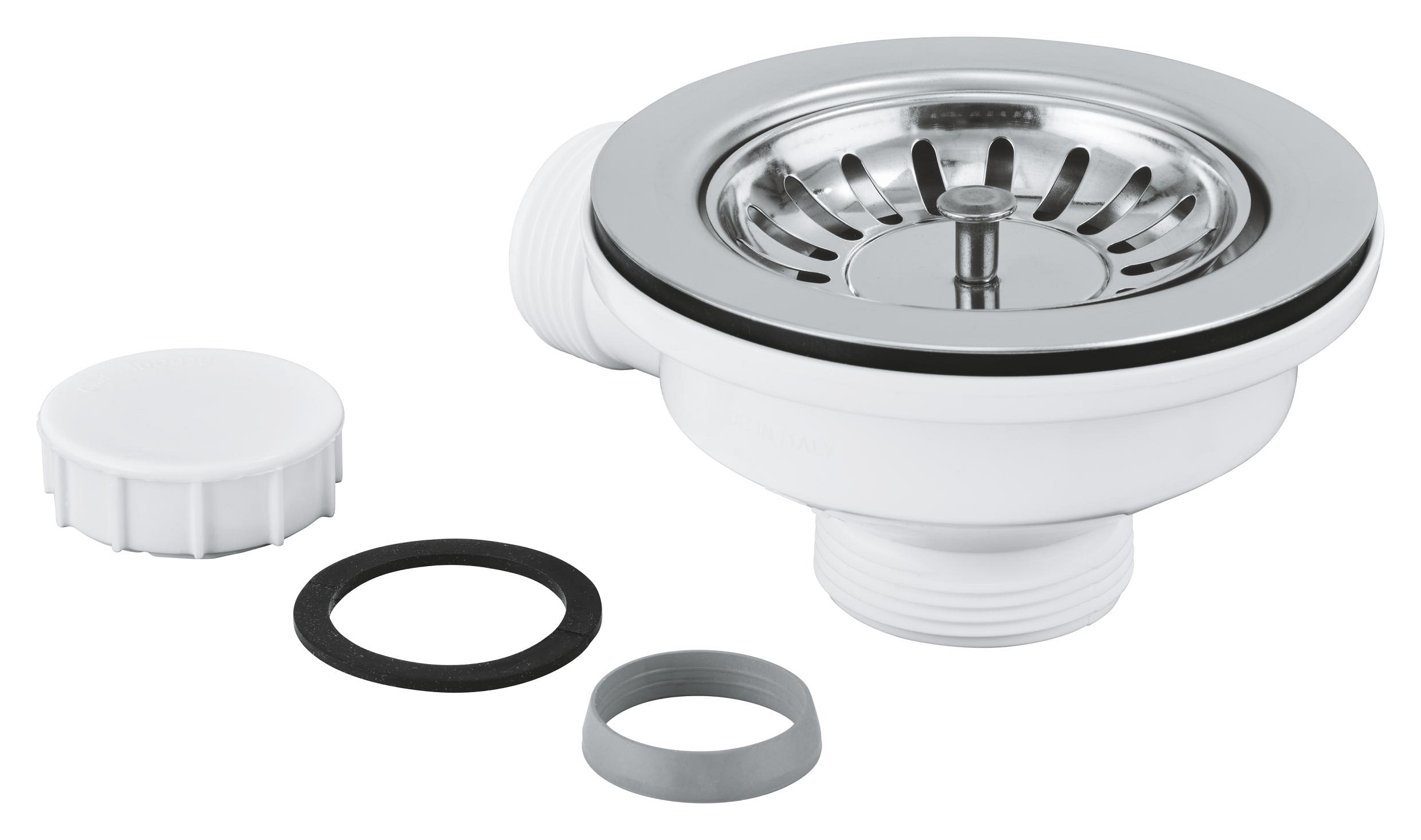 01JZACSN7S2GDB06DY48ZJG34T.jpg Grohe Chrome plug short for K700 sink - Image 1
