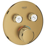 Grohe Grohtherm Smartcontrol Thermostat For Concealed Installation With 2 Valves Brushed Cool Sunrise