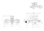 Cobra Seine Bath Mixer Exposed Wall Type Diverter No Handshower Chrome - Image 2