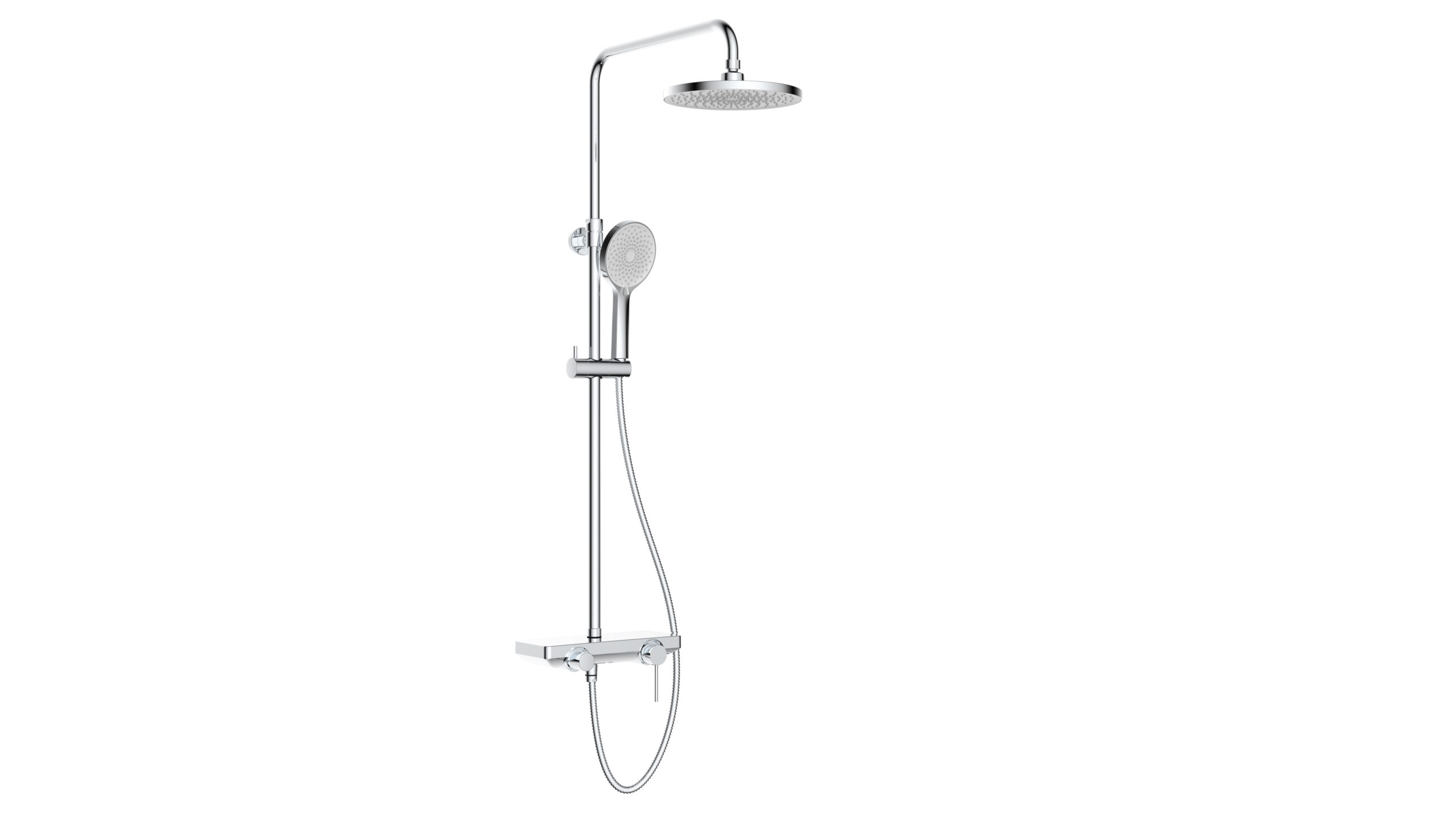 01K62MNDTKZ4S54RKBWT8FNT5M.jpg Cobra Shower Column With Tray Chrome - Image 1