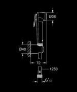 LAUNCHING MARCH 2026 Grohe New Tempesta-F Trigger Spray Set Brushed Hard Graphite - Image 2