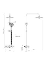 Cobra Shower Column With Tray Chrome - Image 2