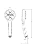 Cobra Spectra Handshower Round 1 Spray Chrome - Image 2