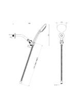 Cobra Spectra Hand Shower Head Set 1 Spray Chrome - Image 2