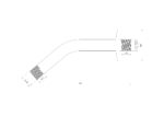 Cobra Shower Arm Stainless Steel Round 183mm G1/2 Chrome - Image 2