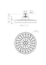 Cobra Seine Economy Shower Head Round 5.7 l/min 152mm Matte Black - Image 2