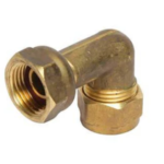 Cobra Compression Elbow 90 Swivel CXFI 15mm Rough Brass