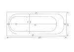 Cobra Scarlett 1690X690 Bath No Handles White - Image 2