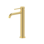 Cobra Tigris Basin Mixer Pillar Type Raised 1/2 FI Brushed Gold