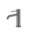 Cobra Tigris Basin Mixer Pillar Type Standard 1/2 FI Brushed Gun Grey