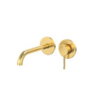 Cobra Tigris Basin Mixer Wall Type 1/2 FI Brushed Gold